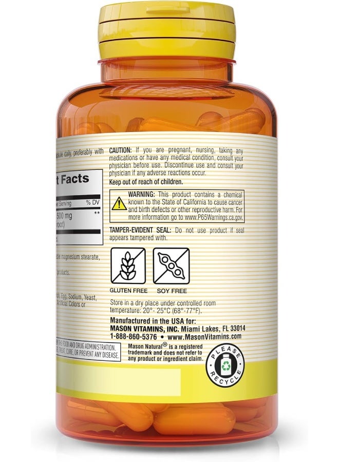 Mason Natural Valerian Root 500 mg - Natural Sleep Aid, Promotes Healthy and Restful Sleep, Herbal Supplement, 60 Capsules (Pack of 3) - Image 3